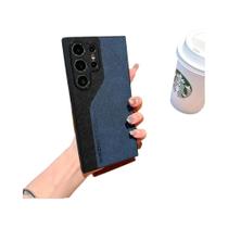 Capa Slim De Luxo Em Couro PU De Duas Cores Para Samsung Galaxy S25 S24 S23 Ultra S22 S21 plus - CYYWN