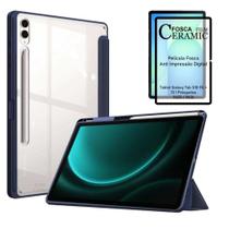 Capa Slim + Película Cerâmica Para Galaxy Tab S10 FE+ 13,1” 2025 SM-X620 X626B