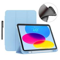 Capa slim silicone para Ipad 10 2022 - A2557 A2777 + caneta
