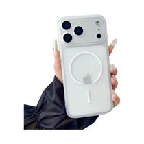 Capa Slim Transparente Fosca De TPU Macio Compatível Com Magsafe Para Carregamento Sem Fio Para