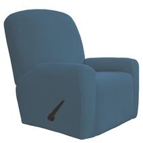 Capa Slipcover, poltrona reclinável de grandes dimensões, poliéster Bluestone