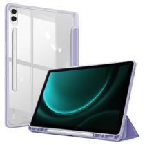 Capa Slot Caneta Acrílico p/ Samsung Tab S9 FE+ 12.4 Lavanda