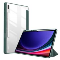 Capa Slot Caneta Acrílico Para Galaxy Tab S9+ 12.4 Polegadas
