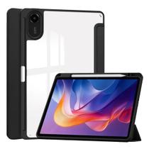 Capa slot p/ caneta fundo acrilido para Redmi Pad 2 2025 11" COR:PRETO