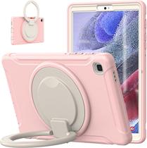 Capa Slticase para Samsung Galaxy Tab A7 Lite 8.7 Capa 2021 Cherry Pink Fofa para Crianças Crianças Adolescentes Meninas Mulheres com Punho de Mão Capa resistente à prova de choque com suporte para lápis para SM-T220/T225.