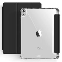 Capa Smart Case para Ipad Air 11 (M2 M3) Encaixe Apple Pencil Preta