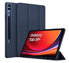 Capa Smart Case para Samsung Galaxy S9 Fe+ 12.4 Azul Encaixe Caneta