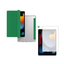 Capa Smart Case Silicone Compatível com iPad 9 Geração A2602 A2603 A2604 A2605 + Película de Vidro - Otemu