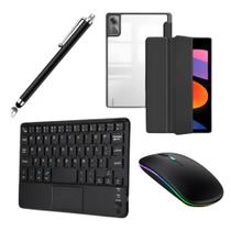 Capa Smart Para Xiaomi Redmi 11+teclado Touchpad+caneta+Mouse Rgb