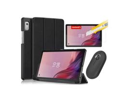 Capa Smart + Película + Mouse Para Tablet Lenovo M9