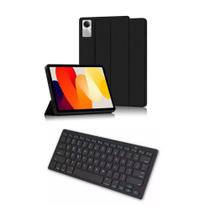 Capa Smart Protetora + Teclado Bluetooth Compatível Para Tablet Redmi SE 11 Polegadas - Fam