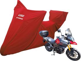 Capa Sob Medida Moto Suzuki V-Strom 650 1000 Top Case Bau Capa Sob Medida Moto Suzuki V-Strom 650 1000 Top Case Bau