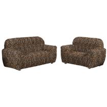 Capa sofa 3x2 lugares ESTAMPADA malha gel 21 elasticos resistente