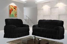 Capa sofa adomes malha 555 preto*