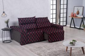 Capa Sofá Avulso 1 Peça Retrátil 2 Lugares Veste Fácil Malha Estampado Capa Sofá Avulso 1 Peça Retrátil 2 Lugares Veste Fácil Malha Estampado