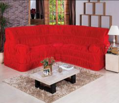 Capa sofa canto 5 a 6 lugares malha gel