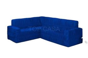 Capa Sofá De Canto Elasticada Até 6 Lugar Grátis Royal