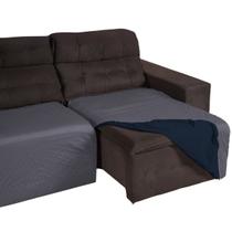 Capa Sofá Retrátil Assento Dupla Face Impermeável 2 Lugares