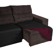 Capa Sofá Retrátil Assento Dupla Face Impermeável 2 Lugares