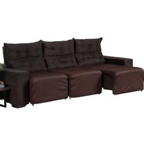 Capa Sofá Retrátil Assento Dupla Face Impermeável 3 Lugares