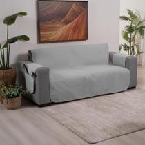Capa Sofá Retro 4 Lugares Grande Protetor King Assento 2,20m