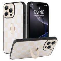 Capa SOKAD para iPhone 16 Pro Max com alça de dedo, branca