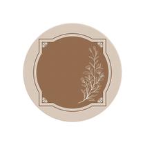 Capa Sousplat de Tecido Flower Brown