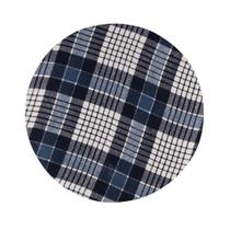 Capa Sousplat Linen Xadrez Marinho - Mameg Decor