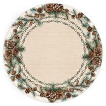 Capa Sousplat Natalina Encanto Das Pinhas 534051 2Und 35Cm Capa Sousplat Natalina Encanto Das Pinhas 534051 2Und 35Cm