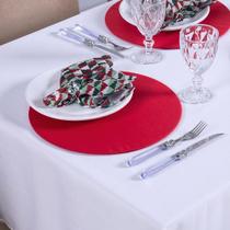 Capa Sousplat Natalino Redondo Mesa Posta Base MDF 1Pç Liso