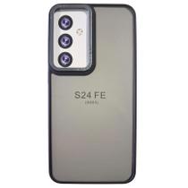 Capa Space II Fosca Colorida Para Samsung S24 FE Cor:Preto Capa Space II Fosca Colorida Para Samsung S24 FE Cor:Preto
