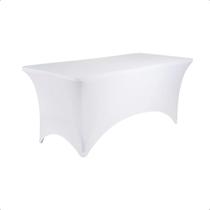Capa Spandex Branca para Mesa Maleta 1,80m x 74cm