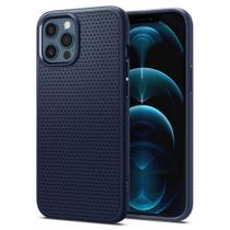 Capa Spigen Liquid Air para iPhone 12/iPhone 12 Pro - azul marinho
