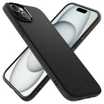 Capa Spigen Liquid Air para iPhone 15 (2023) preta fosca
