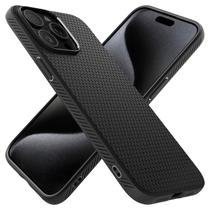 Capa Spigen Liquid Air para iPhone 15 Pro Max (2023) preta Capa Spigen Liquid Air para iPhone 15 Pro Max (2023) preta