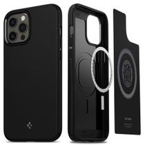 Capa Spigen Mag Armor para iPhone 12 Pro/12 - preta fosca Capa Spigen Mag Armor para iPhone 12 Pro/12 - preta fosca