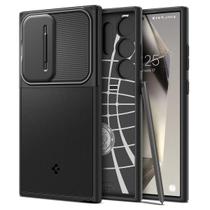 Capa Spigen Optik Armor para Galaxy S24 Ultra - Preta Capa Spigen Optik Armor para Galaxy S24 Ultra - Preta