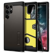 Capa Spigen Tough Armor para Galaxy S22 Ultra Gunmetal Capa Spigen Tough Armor para Galaxy S22 Ultra Gunmetal