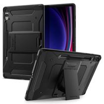 Capa Spigen Tough Armor Pro para Samsung Galaxy Tab S9 Plus 12,4" 2023 com suporte e suporte para caneta S - preta