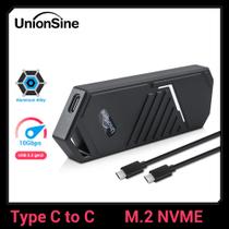 Capa SSD UnionSine M2 NVMe USB 3.1 Tipo C Gen2 10 Gbps