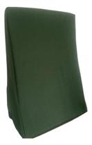 Capa Suave Encosto Triangular De Espuma Travess Verde-Escuro