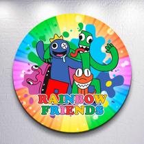 Capa Sublimada de Festa Painel Redondo Game Friends Rain Tamanho Grande ou Mini Decoração Colorida Capa Sublimada de Festa Painel Redondo Game Friends Rain Tamanho Grande ou Mini Decoração Colorida