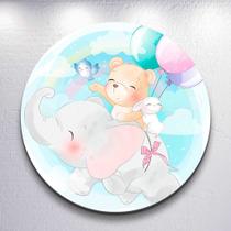 Capa Sublimada p/ Painel Redondo Tema Ursinhos Diversificados Tamanhos Mini Grande Festa Infantil De