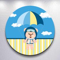 Capa Sublimada p/ Painel Redondo Tema Ursinhos Diversificados Tamanhos Mini Grande Festa Infantil De