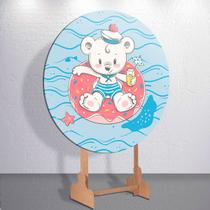 Capa Sublimada p/ Painel Redondo Tema Ursinhos Diversificados Tamanhos Mini Grande Festa Infantil De