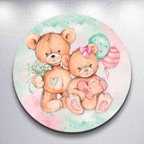 Capa Sublimada p/ Painel Redondo Tema Ursinhos Diversificados Tamanhos Mini Grande Festa Infantil De Capa Sublimada p/ Painel Redondo Tema Ursinhos Diversificados Tamanhos Mini Grande Festa Infantil De