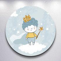 Capa Sublimada Painel Redondo Cute Principe Festa Tamanho Grande ou Mini Decoração Colorida