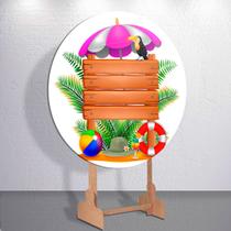 Capa Sublimada Painel RedondoTardezinha Tamanho Grande ou Mini Decoração Sol Praia