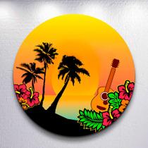 Capa Sublimada Painel RedondoTardezinha Tamanho Grande ou Mini Decoração Sol Praia