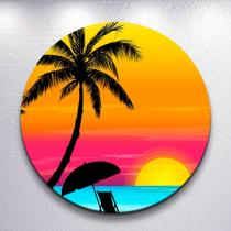 Capa Sublimada Painel RedondoTardezinha Tamanho Grande ou Mini Decoração Sol Praia Capa Sublimada Painel RedondoTardezinha Tamanho Grande ou Mini Decoração Sol Praia